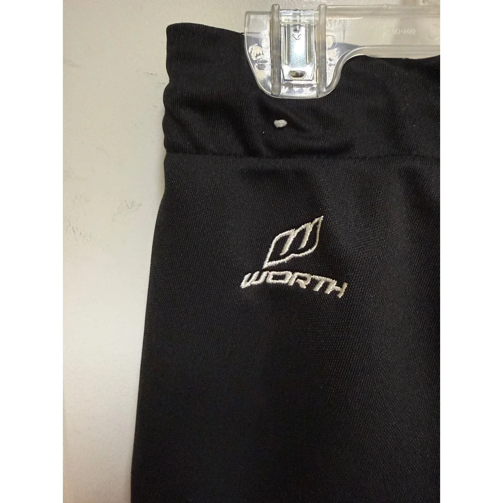 Worth Girls Black Softball Pants ACAGFP31 Youth‎ Medium Double Snap Athletic